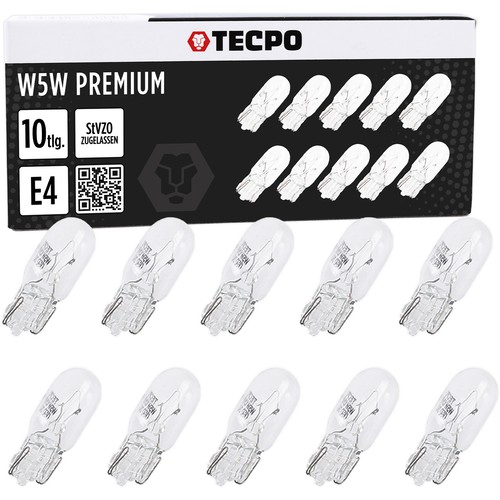 10x w5w standlicht - 10x,