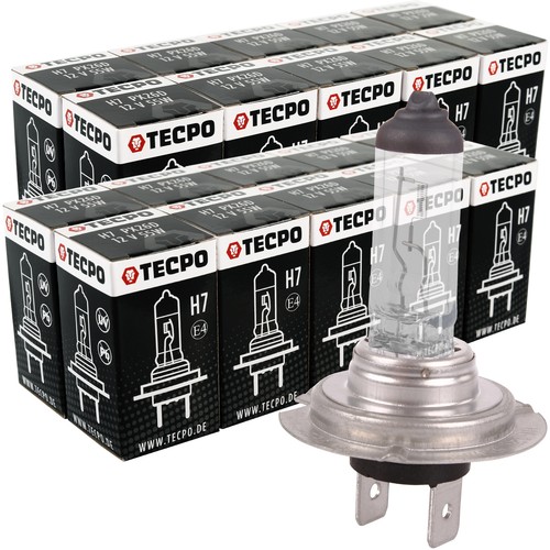 20x halogen lampen set - h7,